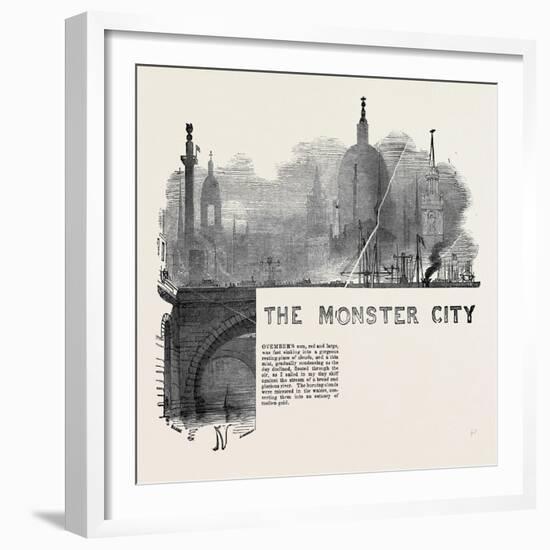 The Monster City by the Rev. Robert Jones-null-Framed Giclee Print