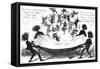 The Monster Sweeps, a Toss Up for the Derby, 19th Century-George Cruikshank-Framed Stretched Canvas