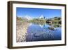 The Mont Blanc Mountain Range Reflected in the Waters of Lac Des Cheserys-Roberto Moiola-Framed Photographic Print