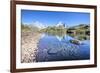 The Mont Blanc Mountain Range Reflected in the Waters of Lac Des Cheserys-Roberto Moiola-Framed Photographic Print