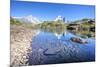 The Mont Blanc Mountain Range Reflected in the Waters of Lac Des Cheserys-Roberto Moiola-Mounted Photographic Print