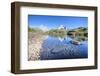 The Mont Blanc Mountain Range Reflected in the Waters of Lac Des Cheserys-Roberto Moiola-Framed Photographic Print