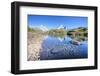 The Mont Blanc Mountain Range Reflected in the Waters of Lac Des Cheserys-Roberto Moiola-Framed Photographic Print