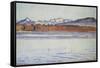 The Mont Blanc Snow-Covered, 1918-Ferdinand Hodler-Framed Stretched Canvas