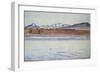 The Mont Blanc Snow-Covered, 1918-Ferdinand Hodler-Framed Giclee Print