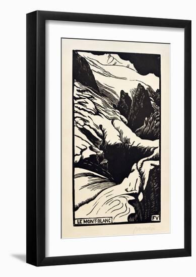 The Mont Blanc-Félix Vallotton-Framed Giclee Print