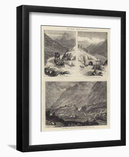 The Mont Cenis Railway-null-Framed Giclee Print