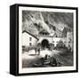 The Mont Cenis Tunnel from the Italian Side-null-Framed Stretched Canvas