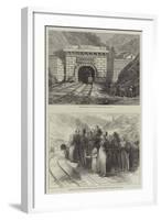 The Mont Cenis Tunnel-null-Framed Giclee Print