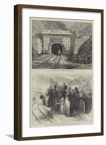 The Mont Cenis Tunnel-null-Framed Giclee Print