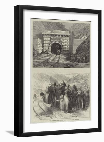 The Mont Cenis Tunnel-null-Framed Giclee Print