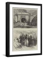 The Mont Cenis Tunnel-null-Framed Premium Giclee Print