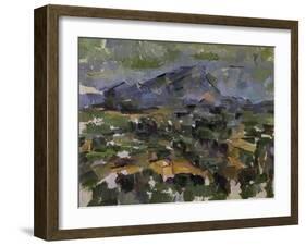 The Mont Sainte-Victoire, 1905-Paul Cézanne-Framed Giclee Print