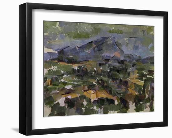 The Mont Sainte-Victoire, 1905-Paul Cézanne-Framed Giclee Print