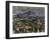 The Mont Sainte-Victoire, 1905-Paul Cézanne-Framed Giclee Print