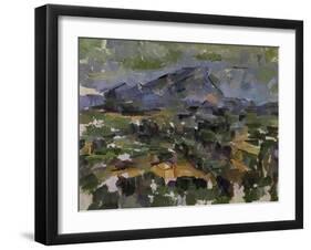 The Mont Sainte-Victoire, 1905-Paul Cézanne-Framed Giclee Print