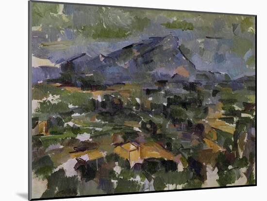 The Mont Sainte-Victoire, 1905-Paul Cézanne-Mounted Giclee Print