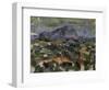 The Mont Sainte-Victoire, 1905-Paul Cézanne-Framed Giclee Print