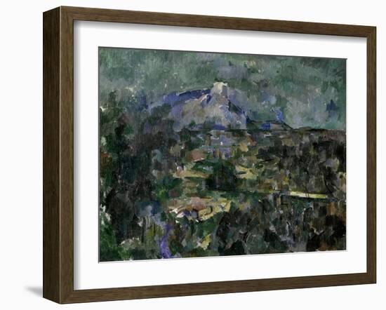 The Mont Sainte-Victoire, 1905-Paul Cézanne-Framed Giclee Print