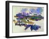 The Mont Sainte-Victoire, Seen from Lauves, 1905-Paul Cézanne-Framed Giclee Print