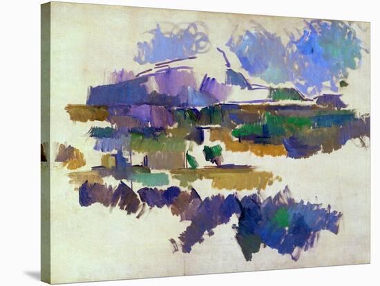 The Mont Sainte-Victoire, Seen from Lauves, 1905-Paul Cézanne-Stretched Canvas