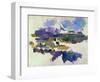 The Mont Sainte-Victoire, Seen from Lauves, 1905-Paul Cézanne-Framed Premium Giclee Print