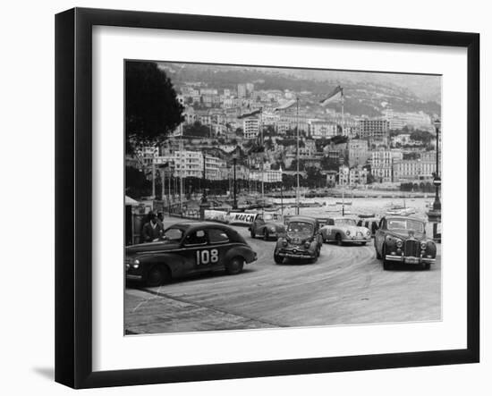 The Monte Carlo Rally, Monaco, 1954-null-Framed Photographic Print