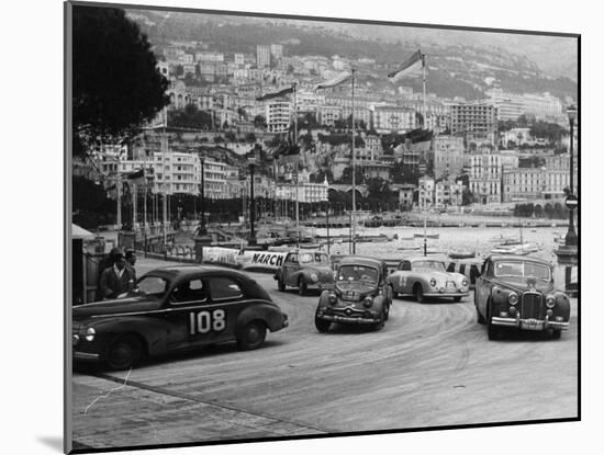 The Monte Carlo Rally, Monaco, 1954-null-Mounted Photographic Print