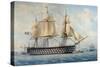 The Montebello Vessel, by Francois Roux (1811-1882), Watercolour, France, 19th Century-null-Stretched Canvas