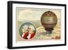 The Montgolfier Brothers First Balloon Ascent, 1783-null-Framed Giclee Print