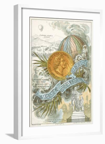 The Montgolfier Brothers, French Ballooning Pioneers-null-Framed Giclee Print