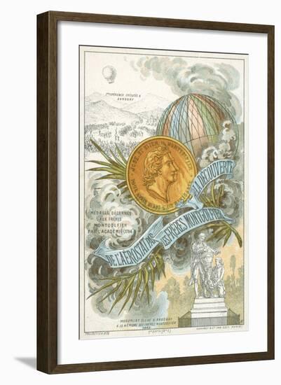 The Montgolfier Brothers, French Ballooning Pioneers-null-Framed Giclee Print