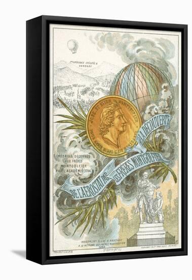 The Montgolfier Brothers, French Ballooning Pioneers-null-Framed Stretched Canvas