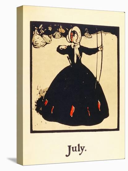 The Month of July, from 'An Almanac of Twelve Sports', with Words by Rudyard Kipling, First Publish-William Nicholson-Stretched Canvas