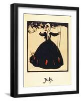 The Month of July, from 'An Almanac of Twelve Sports', with Words by Rudyard Kipling, First Publish-William Nicholson-Framed Giclee Print