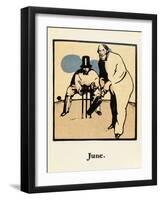 The Month of June, from 'An Almanac of Twelve Sports', with Words by Rudyard Kipling, First Publish-William Nicholson-Framed Giclee Print