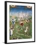 The Month of June, Haymaking, Miniature from the Grimani Breviary, Folio 6, Verso, Flanders-null-Framed Giclee Print