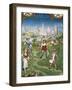 The Month of June, Haymaking, Miniature from the Grimani Breviary, Folio 6, Verso, Flanders-null-Framed Giclee Print