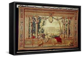 The Month of May/ Chateau of Saint-Germain-En-Laye-Charles Le Brun-Framed Stretched Canvas