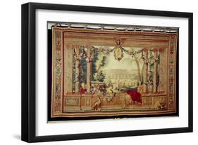 The Month of May/ Chateau of Saint-Germain-En-Laye-Charles Le Brun-Framed Giclee Print