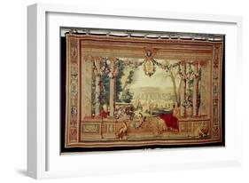 The Month of May/ Chateau of Saint-Germain-En-Laye-Charles Le Brun-Framed Giclee Print