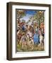 The Month of May, Tree Festival, Miniature from the Grimani Breviary, Folio 5, Verso, Flanders-null-Framed Giclee Print