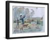 The Month of October: Pheasant Shooting-George Derville Rowlandson-Framed Giclee Print