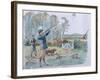 The Month of October: Pheasant Shooting-George Derville Rowlandson-Framed Giclee Print