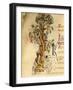 The Month of October: the Threshing of Acorns, Miniature from Martyrology by Adone-null-Framed Giclee Print