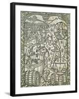 The Month of September or Harvest, from Shepherds' Calendar, France, 16th Century-null-Framed Giclee Print