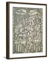 The Month of September or Harvest, from Shepherds' Calendar, France, 16th Century-null-Framed Giclee Print