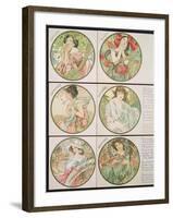 The Months, 1899-Alphonse Mucha-Framed Giclee Print