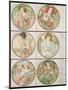 The Months, 1899-Alphonse Mucha-Mounted Giclee Print