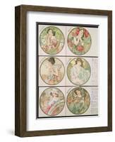 The Months, 1899-Alphonse Mucha-Framed Giclee Print